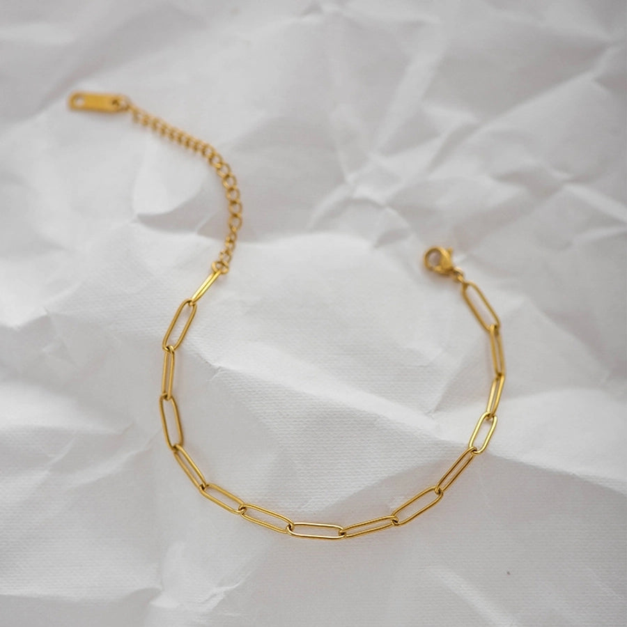 Link Chain Bracelet/Necklace [304 Stainless Steel,18K Gold Plated]