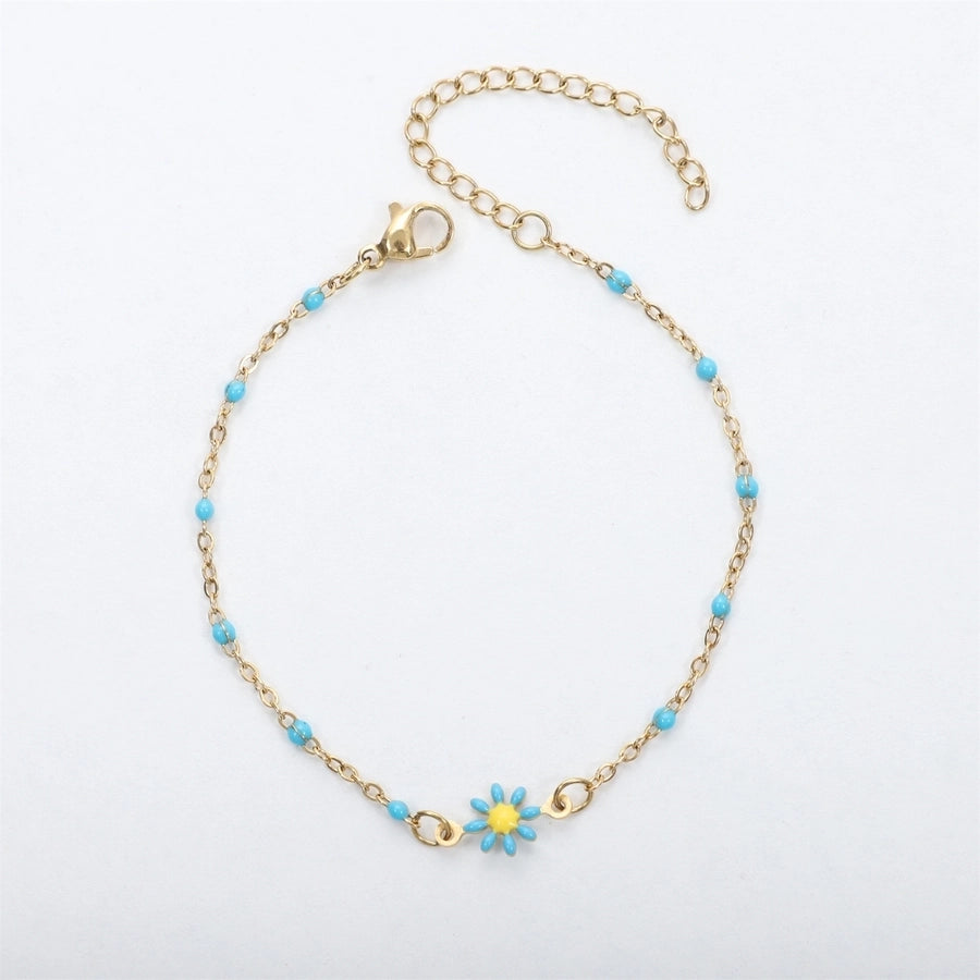 Bracelet de fleurs de marguerite [304 en acier inoxydable]