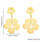 Bali Flower Hollow Earrings [304 Stainless Steel,18K Gold Plated]