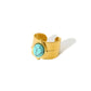 Circle Turquoise Ring [304 Stainless Steel 18K Gold Plated]