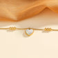 Heart Shape Pearl Anklet [304 Stainless Steel]