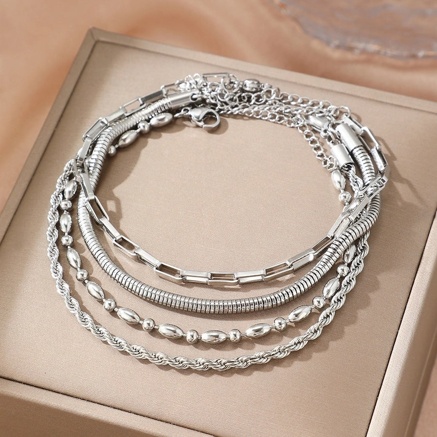 Four Layers Chain Bracelet [304 Stainless Steel]