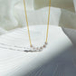 Pearl Necklace [304 Stainless Steel,18K Gold Plated]