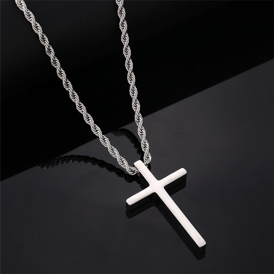 Cross hanger ketting [304 roestvrij staal]