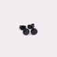 Flat Round Stud Earrings [304 Stainless Steel]