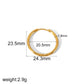 1 Piece Small Hoop Earrings [304 Stainless Steel, 18K Gold Plated]