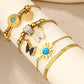 Sun/Heart/Butterfly Turquoise Bracelets [304 Stainless Steel,18K Gold Plated]