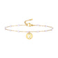 Letter Pearl Anklet [acero inoxidable 201, 18k dorado chapado]