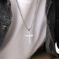 Classic Style Cross Pendant Necklace [304 Stainless Steel]