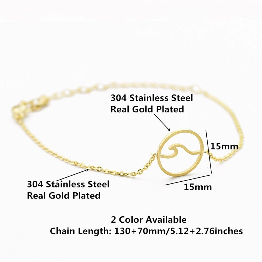 Wave Bracelet [Stainless Steel]