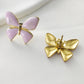 Butterfly Earrings [304 Stainless Steel, 18K Gold Plated]