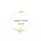 Butterfly Zircon Nylon Woven Chain Bracelet [304 Stainless Steel]