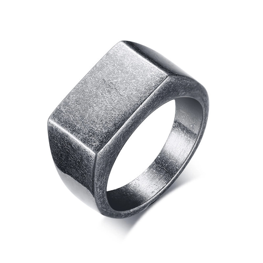 simple style geometric stainless steel rings stainless steel rings