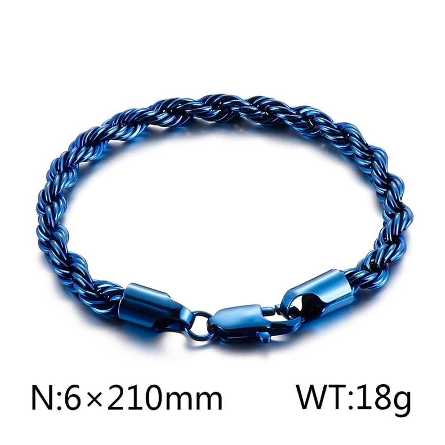 Rope Chain Bracelet [304 Stainless Steel 18K Gold Plated]