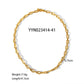 Gocce di bracciale/collana/gioielli a catena cavo [acciaio inossidabile 304, oro 18K placcato]