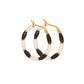 Round Enamel Earrings [304 Stainless Steel,18K Gold Plated]