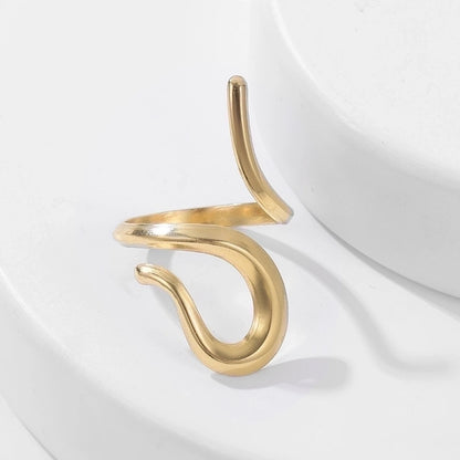 Fashion Snake Open Ring [Stainless Steel]