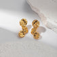 Mix Flower Earrings [304 Stainless Steel,14K Gold Plated]