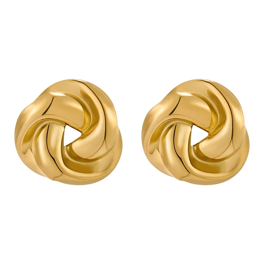 Mix Desgns Bow Knot Shell Earrings [316 Stainless Steel,18K Gold Plated]