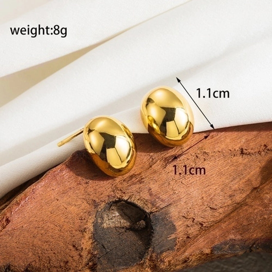 Mix Designs Earrings [304 Stainless Steel,18K Gold Plated]