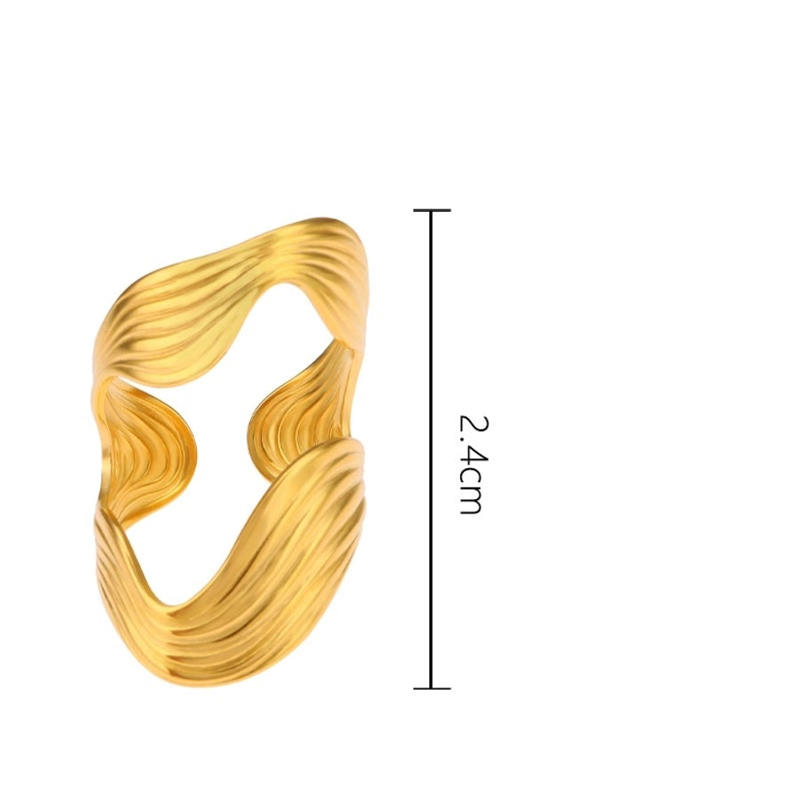 Casual Open Ring [304 Stainless Steel 18K Gold Plated]