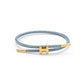 H Letter Wire Rope  Bracelets [304 Stainless Steel, 18K Gold Plated]