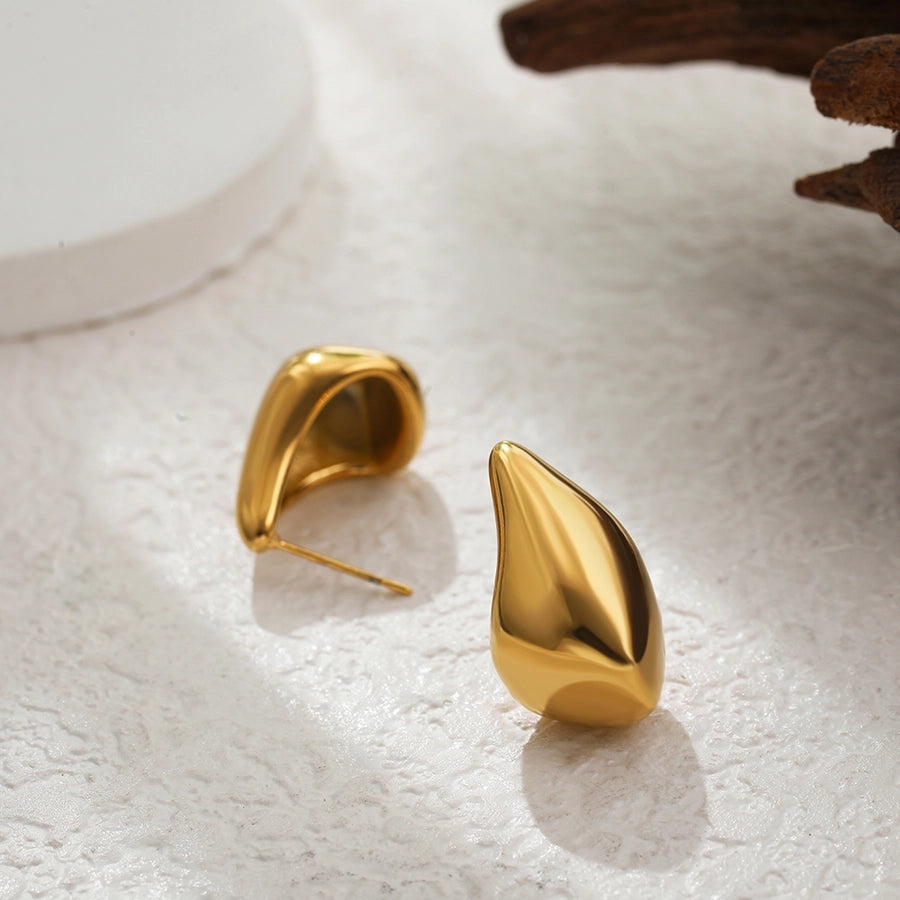 Mix Designs Earrings [304 Stainless Steel,18K Gold Plated]