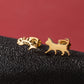 Animal Stud Earrings [304 Stainless Steel,18K Gold Plated]