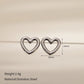 Cute Heart Shape Earrings [304 Stainless Steel,18K Gold Plated]