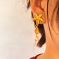 Starfish Shell Drop Earrings [201 Stainless Steel,18K Gold Plated]