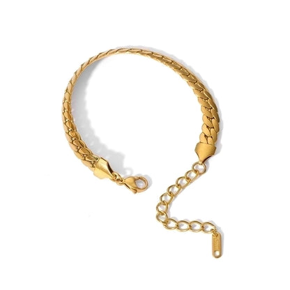 Various Styles Chain Bracelets [201 Stainless Steel,18K Gold Plated]