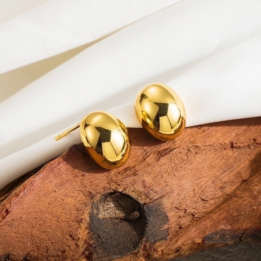 Mix Designs Earrings [304 Stainless Steel,18K Gold Plated]