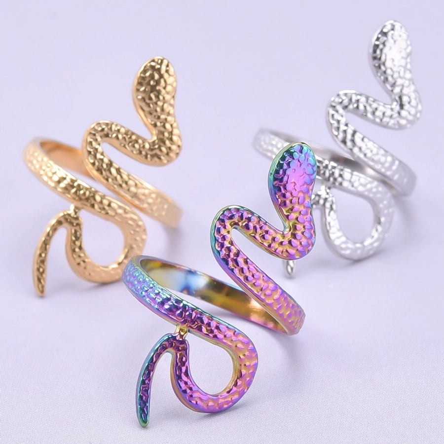 Snake Ring [304 Stainless Steel, 18K Gold Plated]