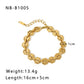 Gold Chain Bracelets [304 Stainless Steel,18K Gold Plated]