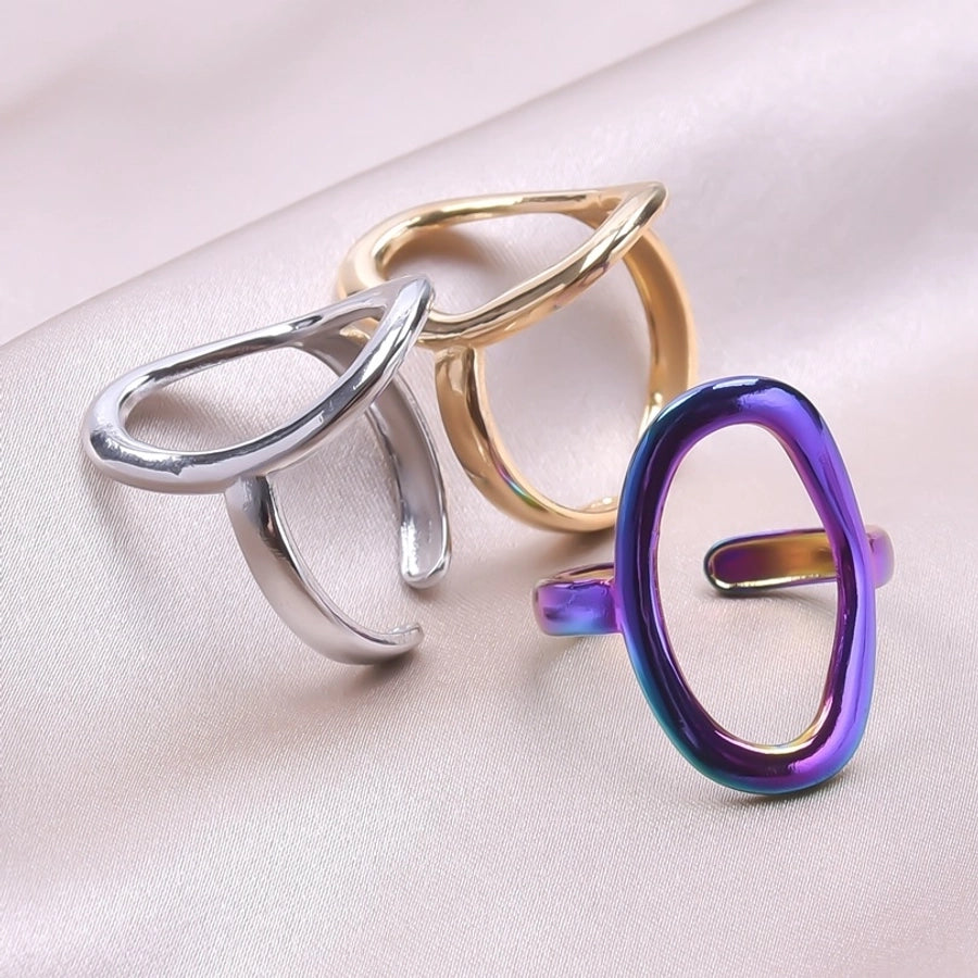 Hollow Oval Ring [304 Stainless Steel]