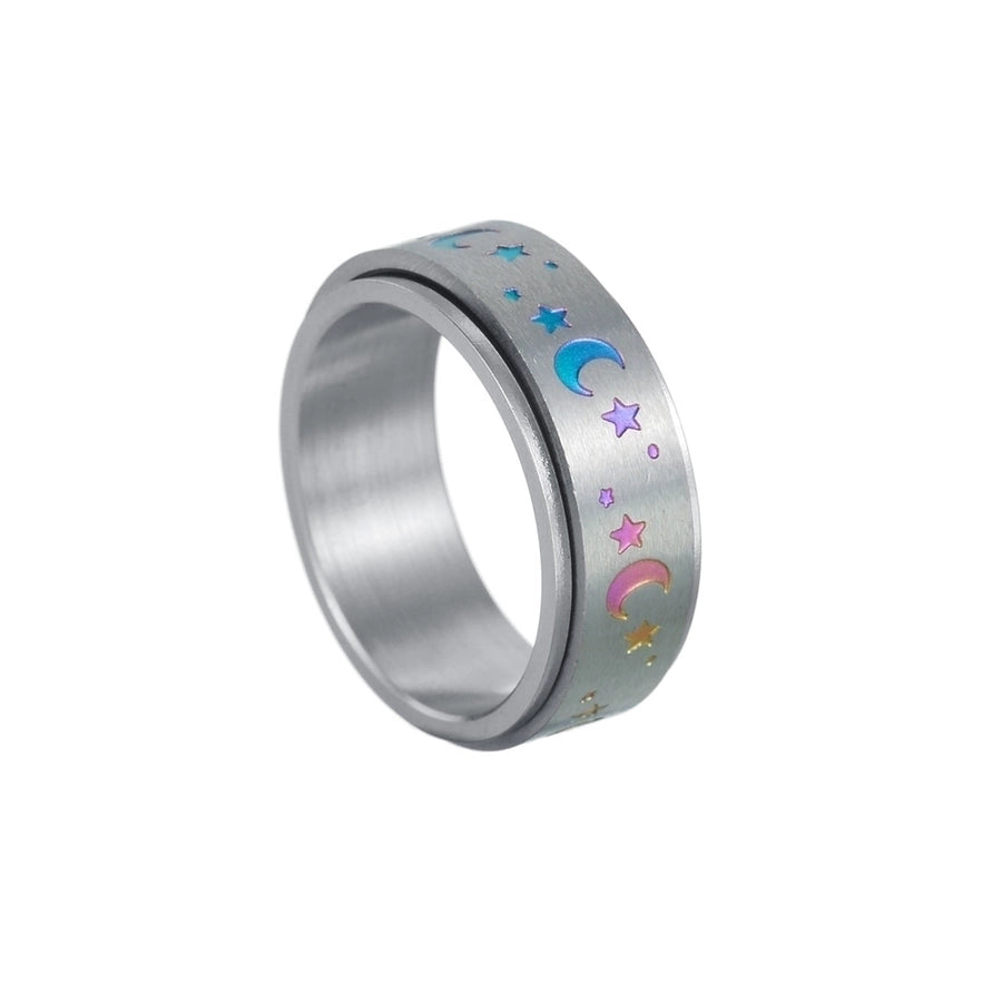 Star Moon Ring [304 Stainless Steel]