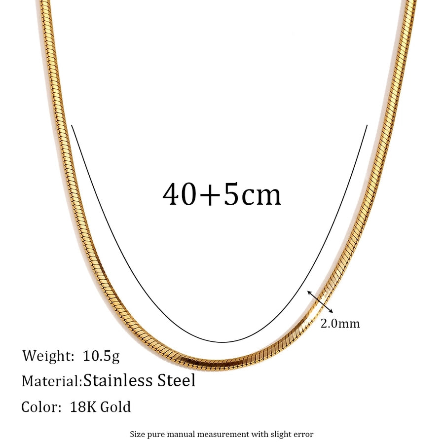 Mix Silver Gold Layered Chain Necklace/Bracelet [304 Stainless Steel, 18K Gold Plated]