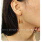 Water Droplets Gourd Hook Earrings [304 Stainless Steel,18K Gold Plated]