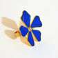 Vintage Style Exaggerated Enamel Ring [304 Stainless Steel 14K Gold Plated]