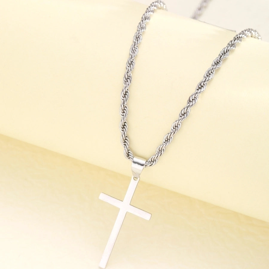 Cross Necklace [304 Stainless Steel]