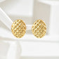 Retro Round Earrings [201 Stainless Steel, 18K Gold Plated]