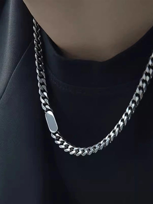 Collier de chaîne cubaine [304 en acier inoxydable]