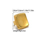 Irregular Square Heart Shape Ring [304 Stainless Steel 14K Gold Plated]