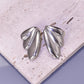 Abstract Angel Wing Stud Earrings [Stainless Steel]