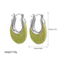 Retro Oval Earrings [201 Stainless Steel]