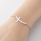 Cross Bracelets [201 Stainless Steel,18K Gold Plated]