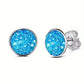 Colored Acrylic Stud Earrings [304 Stainless Steel]