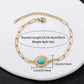 Sun  Natural Stone Bracelets [304 Stainless Steel,18K Gold Plated]