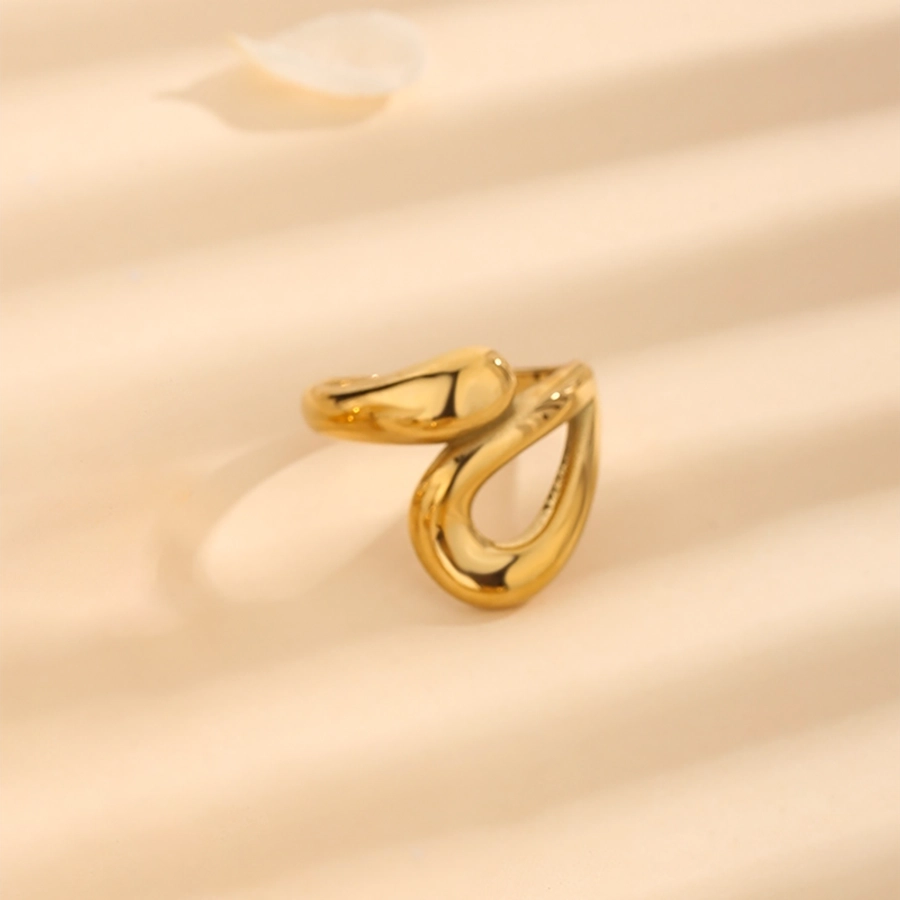 Irregular Ring [304 Stainless Steel 18K Gold Plated]