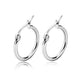 Hoop Earrings [201 Stainless Steel,18K Gold Plated]